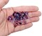 Purple Bicone Dangles, 25 Crystal 6mm Bead Charms, Adorabilities